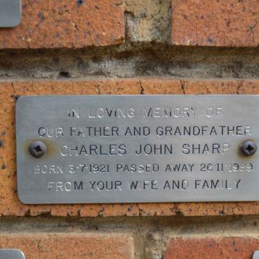 SHARP Charles John 1921-1989