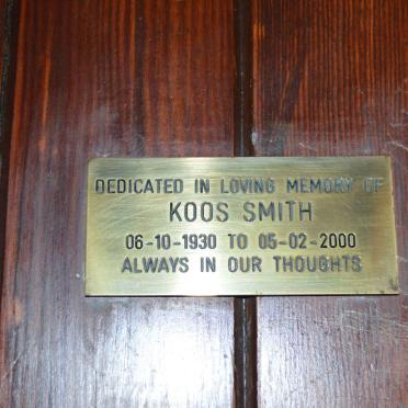 SMITH Koos 1930-2000