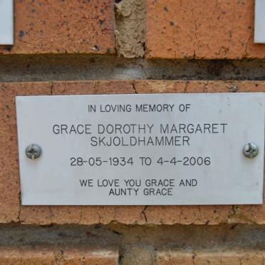 SKJOLDHAMMER Grace Dorothy Margaret 1934-2006