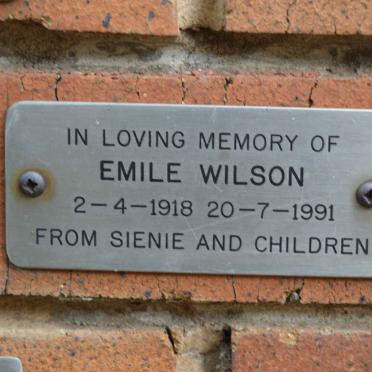 WILSON Emile 1918-1991