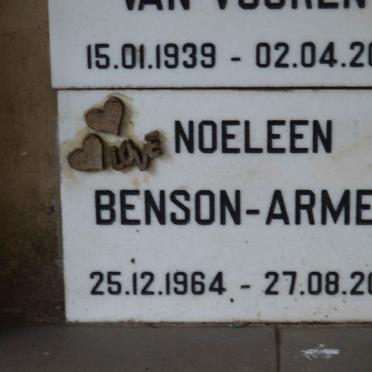 ARMER Noeleen, BENSON 1964-2010