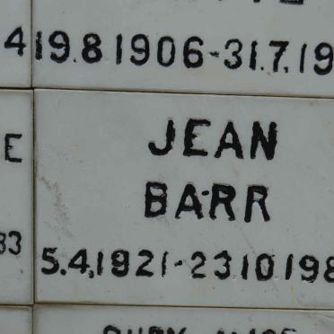 BARR Jean 1921-1983