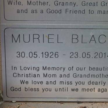 BLACK Muriel 1926-2014