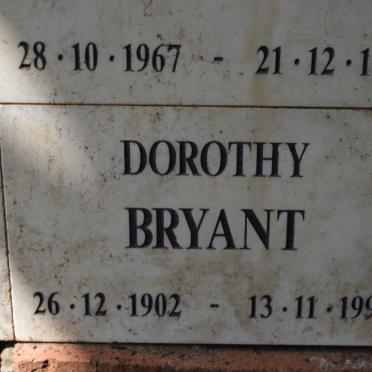 BRYANT Dorothy 1902-1995