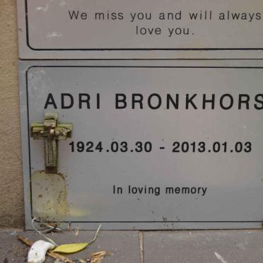 BRONKHORST Adri 1924-2013