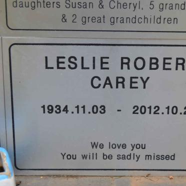 CAREY Leslie Robert 1934-2012