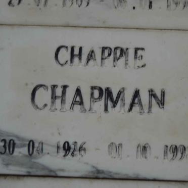 CHAPMAN Chappie 1926-1998