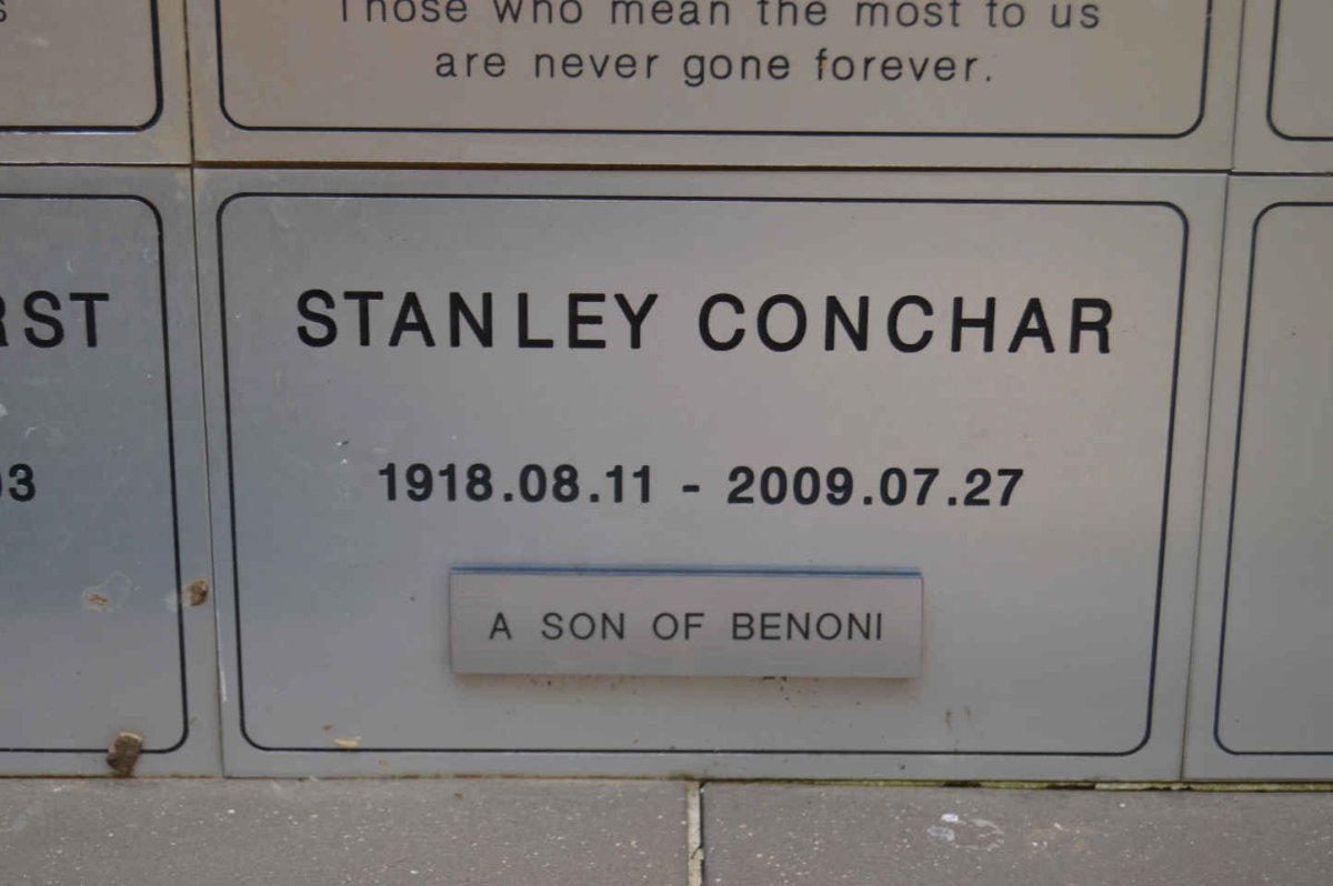 CONCHAR Stanley 1918-2009