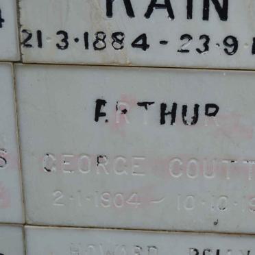 COUTTS Arthur George 1904-1982