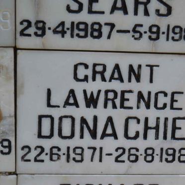 DONACHIE Grant Lawrence 1971-1989