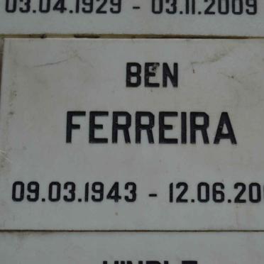 FERREIRA Ben 1943-2008