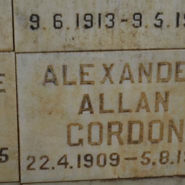 GORDON Alexander Allan 1909-1986