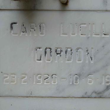 GORDON Caro Lucille 1920-1992