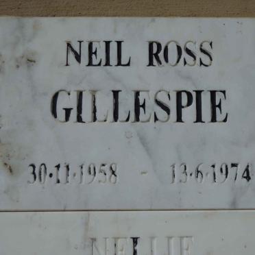 GILLESPIE Neil Ross 1958-1974