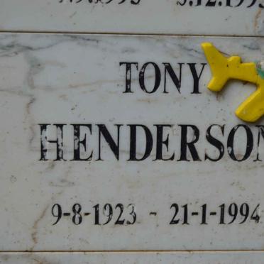 HENDERSON Tony 1923-1994