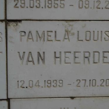 HEERDEN Pamela Louise, van 1939-2001