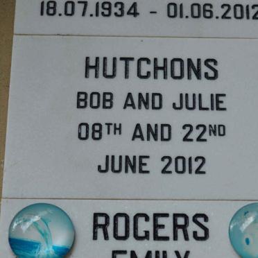 HUTCHONS Bob -2012 &amp; Julie -2012