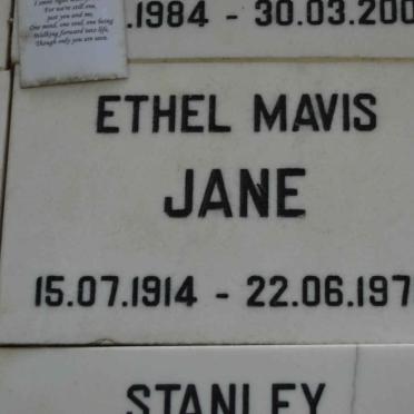 JANE Ethel Mavis 1914-1975