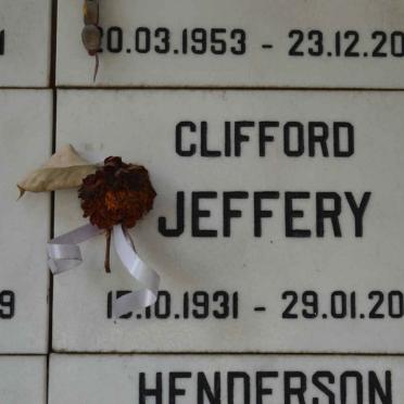 JEFFERY Clifford 1931-2011