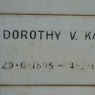 KAIN Dorothy V. 1895-1981