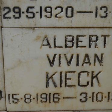 KIECK Alvert Vivian 1916-1990