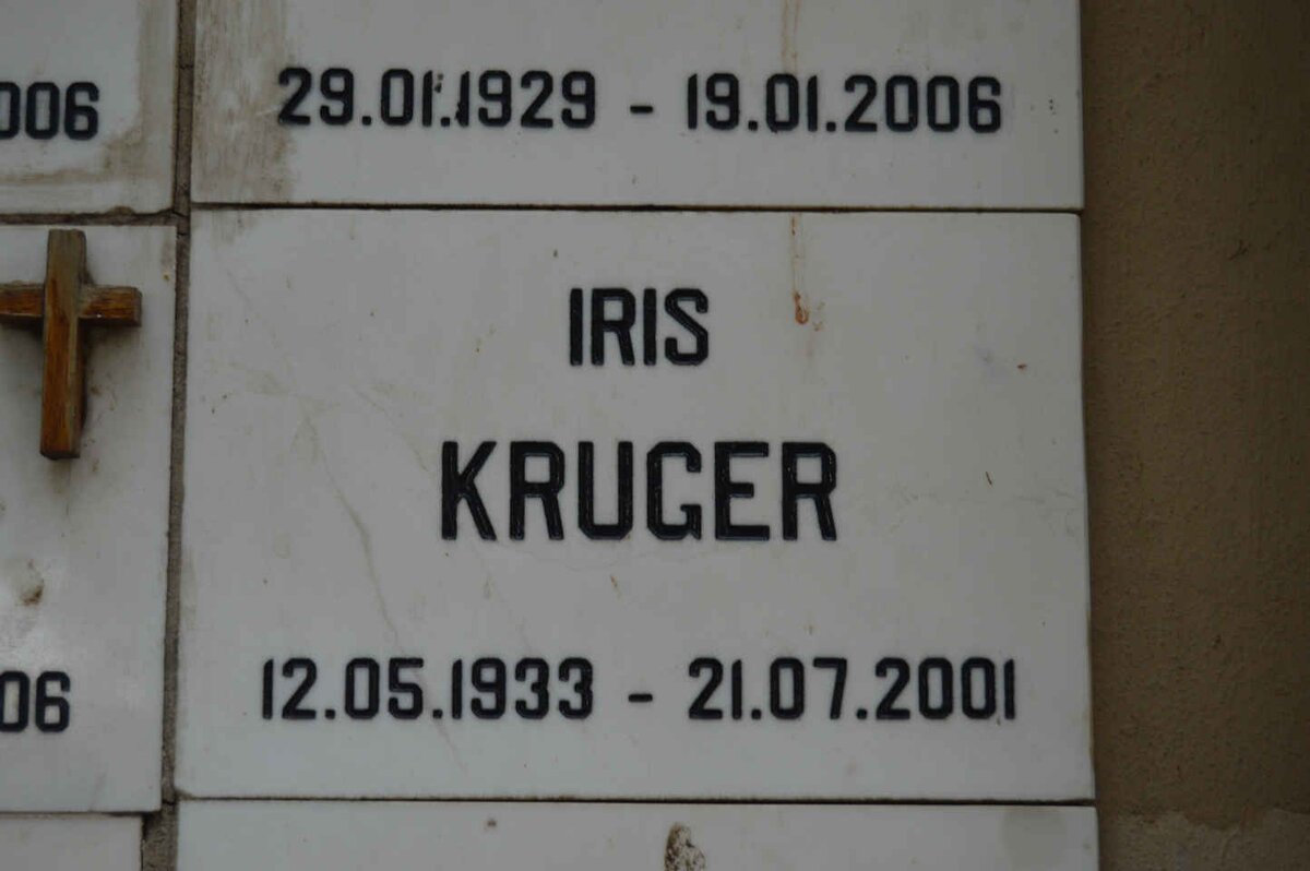 KRUGER Iris 1933-2001