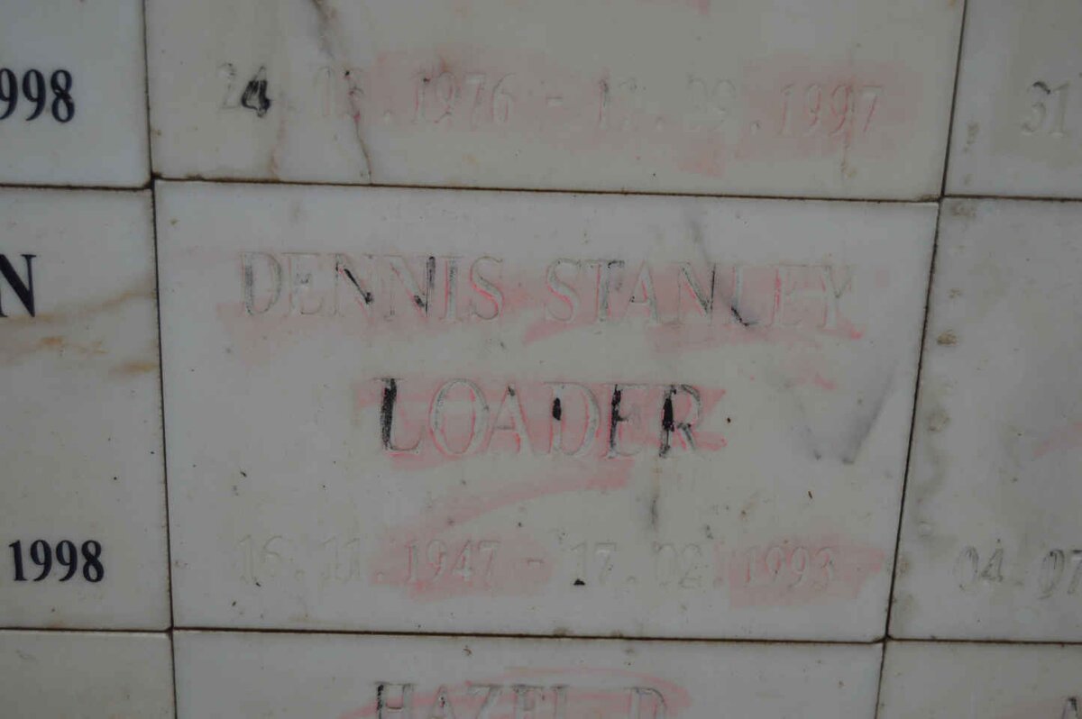 LOADER Dennis Stanley 1947-1993
