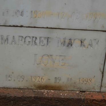LOVE Margret Mackay 1926-1998