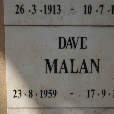 MALAN Dave 1959-1995