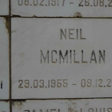 MCMILLAN Neil 1955-2001