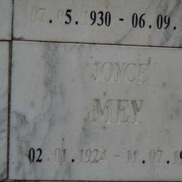 MEY Joyce 1924-1999