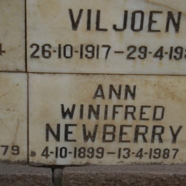 NEWBERRY Ann Winifred 1899-1987