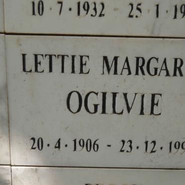 OGILVIE Lettie Margaret 1906-1996