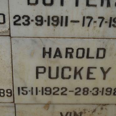 PUCKEY Harold 1922-1989