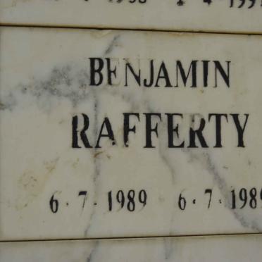 RAFFERTY Benjamin 1989-1989