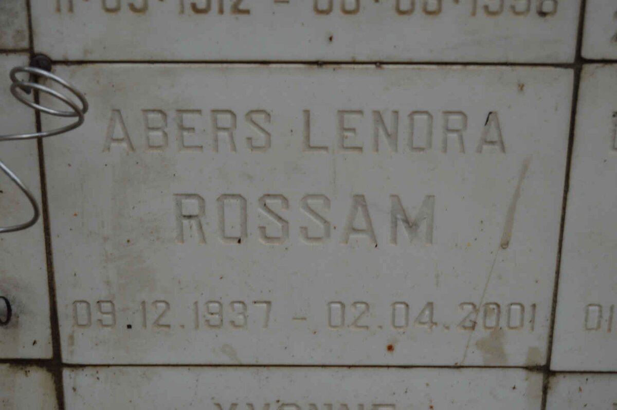 ROSSAM Abers Lenora 1937-2001
