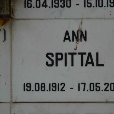 SPITTAL Ann 1912-2006