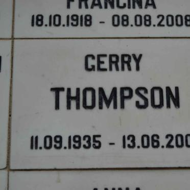 THOMPSON Gerry 1935-2008