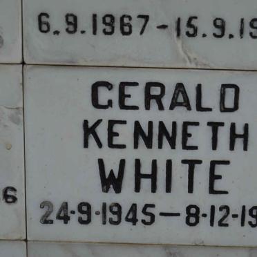 WHITE Gerald Kenneth 1945-1986