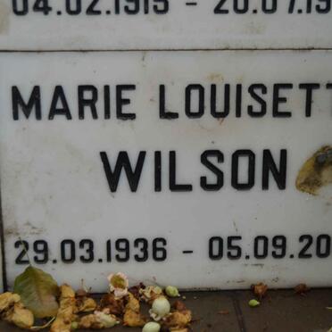 WILSON Marie Louisette 1936-2002