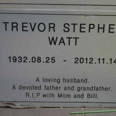 WATT Trevor Stephen 1932-2012