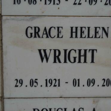 WRIGHT Grace Helen 1921-2000
