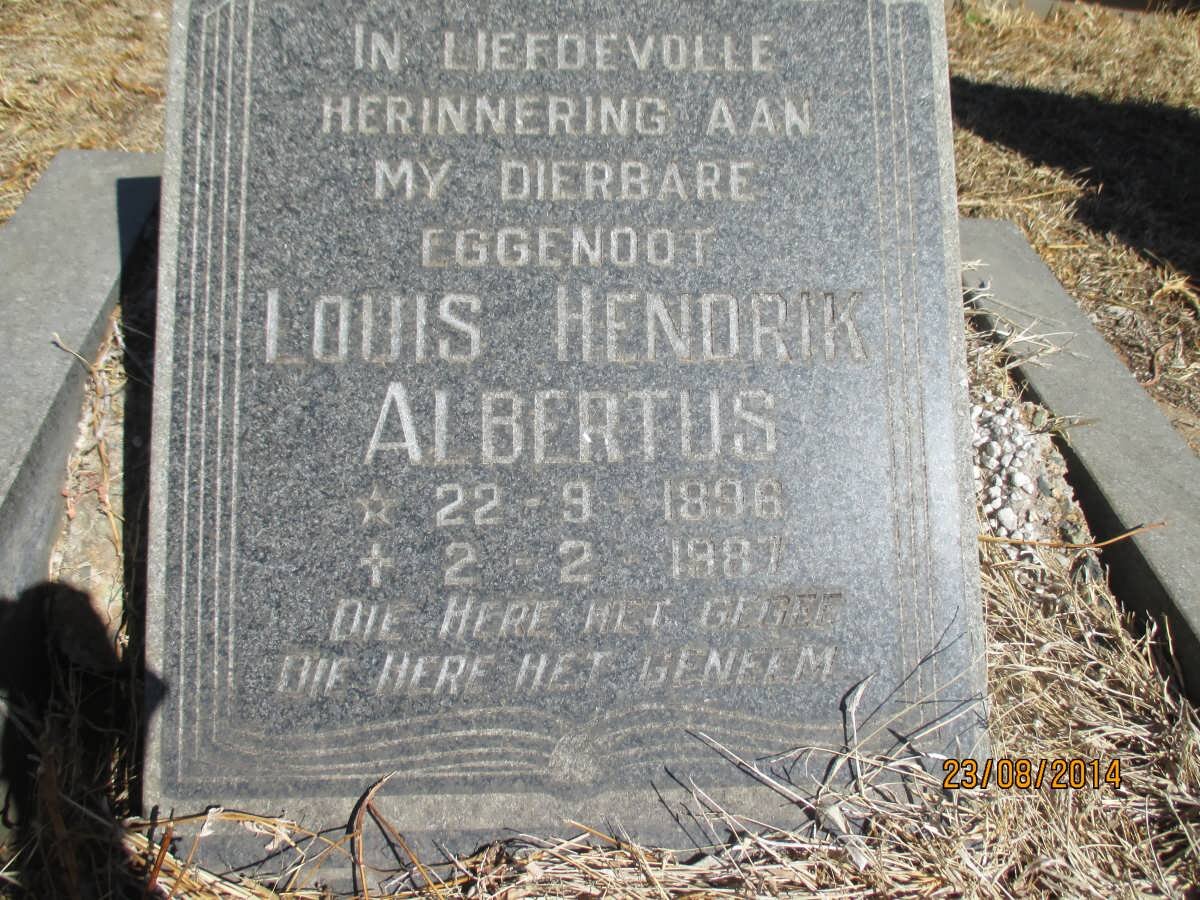 ? Louis Hendrik Albertus 1896-1987
