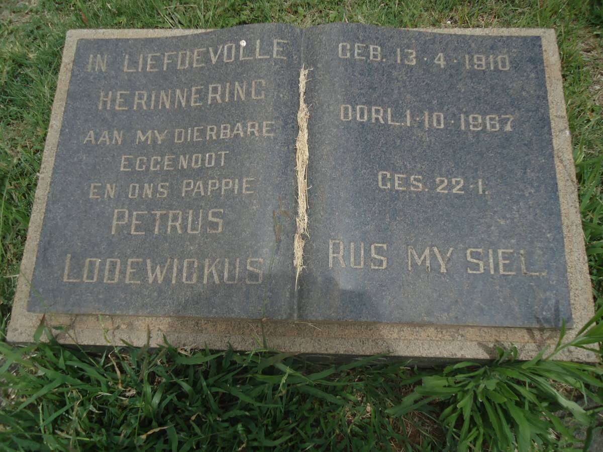 ? Petrus Lodewickus 1910-1967