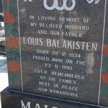 ? Louis Balakisten 1934-1990