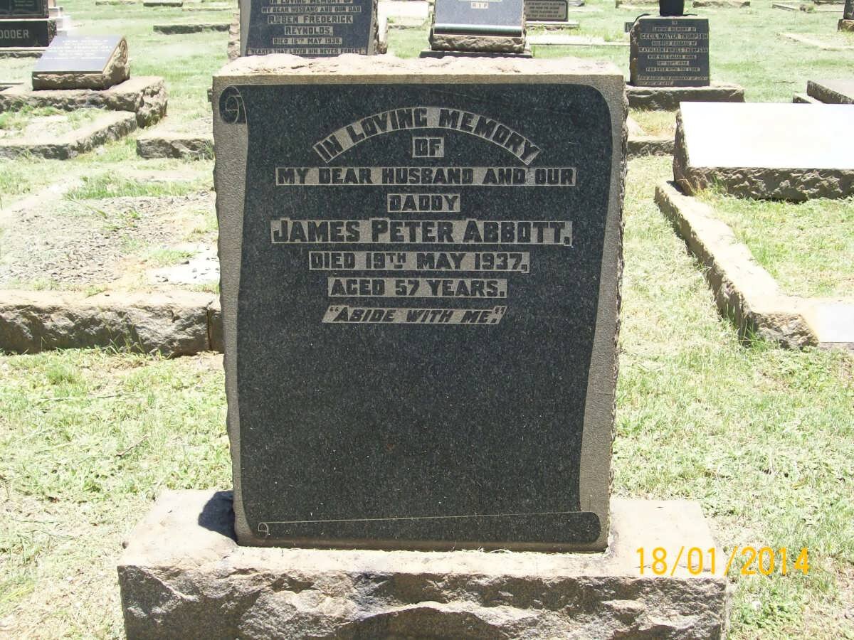 ABBOTT James Peter -1937