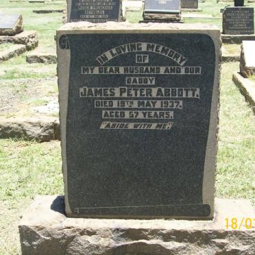 ABBOTT James Peter -1937