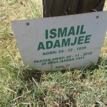 ADAMJEE Ismail 1939-2010