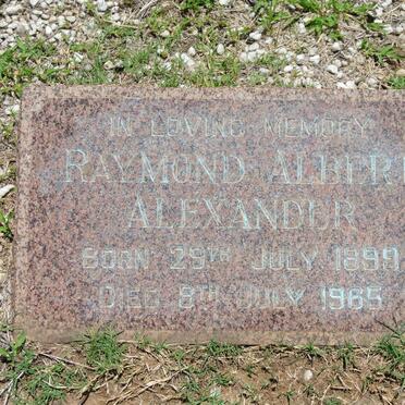 ALEXANDER Raymond Albert 1899-1965