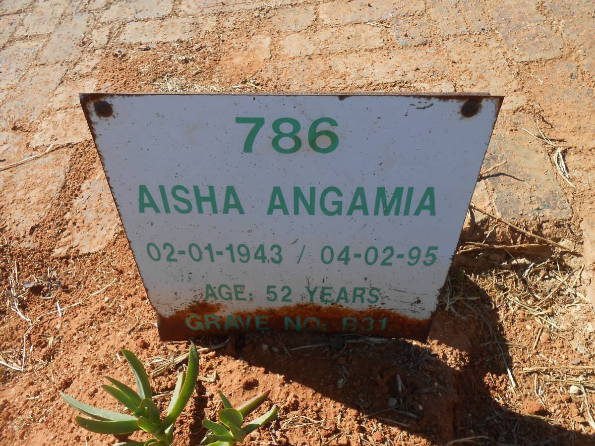 ANGAMIA Aisha 1943-1995